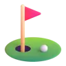 Emoji Flag In Hole ⛳ image - Microsoft 3D Fluent style