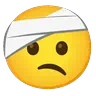 Gesicht mit Kopfbandage Emoji 🤕 image - Google Noto Color Animated style