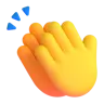 Clapping Hands Emoji 👏 image - Microsoft 3D Fluent style