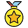 Sport-Medaille Emoji 🏅 image - OpenMoji style