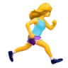 Woman Running Facing Right Emoji 🏃‍♀️‍➡️ image - Apple style