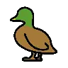 เป็ด Emoji 🦆 image - OpenMoji style