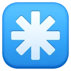 Emoji Asterisco a otto punte ✳ image - Facebook Meta style