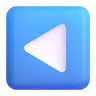 Reverse Button Emoji ◀ image - Microsoft 3D Fluent style