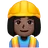 Woman Construction Worker: Dark Skin Tone