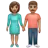 Woman And Man Holding Hands: Medium Skin Tone