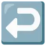 Emoji Freccia a sinistra con gancio ↩ image - Google Noto Color style