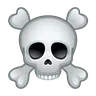 Emoji Teschio e ossa incrociate ☠ image - Telegram style