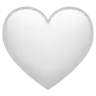 White Heart Emoji 🤍 image - WhatsApp style