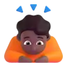 Person Bowing: Medium-Dark Skin Tone Emoji 🙇🏾 image - Microsoft 3D Fluent style