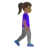 Woman Walking Facing Right: Medium-Dark Skin Tone