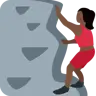 Woman Climbing: Dark Skin Tone Emoji 🧗🏿‍♀️ image - Twitter / X (Twemoji) style
