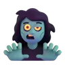 Woman Zombie Emoji 🧟‍♀️ image - Microsoft 3D Fluent style