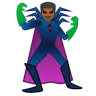 Man Supervillain: Medium-Dark Skin Tone Emoji 🦹🏾‍♂️ image - Google Noto Color style
