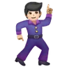 Man Dancing: Light Skin Tone Emoji 🕺🏻 image - Samsung style