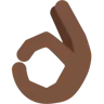 Ok Hand: Dark Skin Tone Emoji 👌🏿 image - Twitter / X (Twemoji) style