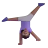 Woman Cartwheeling: Medium-Dark Skin Tone Emoji 🤸🏾‍♀️ image - Microsoft 3D Fluent style