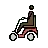 Man In Motorized Wheelchair: Dark Skin Tone