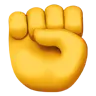 Emoji Pugno alzato ✊ image - Apple style