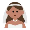 Woman With Veil: Medium Skin Tone Emoji 👰🏽‍♀️ image - Tossface style