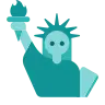 自由女神像 Emoji 🗽 image - Tossface style