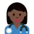 Woman Health Worker: Dark Skin Tone