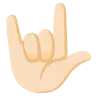 Love-You Gesture: Light Skin Tone Emoji 🤟🏻 image - Google Noto Color style