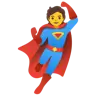 Emoji Supereroe 🦸 image - Google Noto Color style