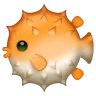 Emoji Blowfish 🐡 image - WhatsApp style