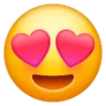 หน้ายิ้มด้วยดวงตารูปหัวใจ Emoji 😍 image - Samsung style