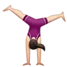 Woman Cartwheeling: Light Skin Tone Emoji 🤸🏻‍♀️ image - WhatsApp style