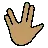 Vulcan Salute: Medium Skin Tone