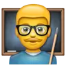 Man Teacher Emoji 👨‍🏫 image - WhatsApp style