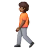 Person Walking: Medium-Dark Skin Tone Emoji 🚶🏾 image - Samsung style