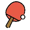 Wiosło i piłka do tenisa stołowego Emoji 🏓 image - OpenMoji style