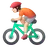Person Biking: Light Skin Tone