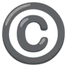 Emoji Segno di copyright © image - Google Noto Color style