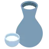 Bouteille de saké et gobelet Emoji 🍶 image - Tossface style