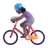 Woman Biking: Medium-Dark Skin Tone