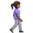 Woman Walking Facing Right: Medium-Dark Skin Tone