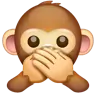Sprechen Sie keinen bösen Affen Emoji 🙊 image - WhatsApp style