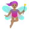 Woman Fairy: Medium Skin Tone Emoji 🧚🏽‍♀️ image - Google Noto Color style
