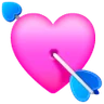 Heart With Arrow Emoji 💘 image - Samsung style