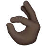 Ok Hand: Dark Skin Tone Emoji 👌🏿 image - Apple style