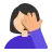 Woman Facepalming: Light Skin Tone