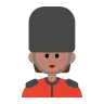 Woman Guard: Medium Skin Tone Emoji 💂🏽‍♀️ image - Tossface style