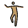 Man Dancing: Medium Skin Tone Emoji 🕺🏽 image - OpenMoji style