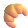 Croissant Emoji 🥐 image - Microsoft 3D Fluent style