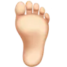 Foot: Light Skin Tone Emoji 🦶🏻 image - Apple style