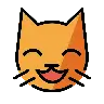 Emoji Gatto sorridente con occhi sorridenti 😸 image - OpenMoji style